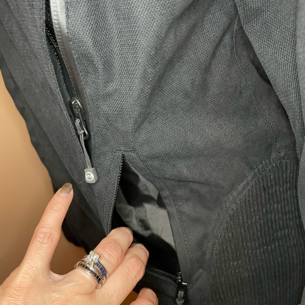 Like New, Women’s Harley Davidson, size small, black and orange riding jacket. - Picture 2 of 15